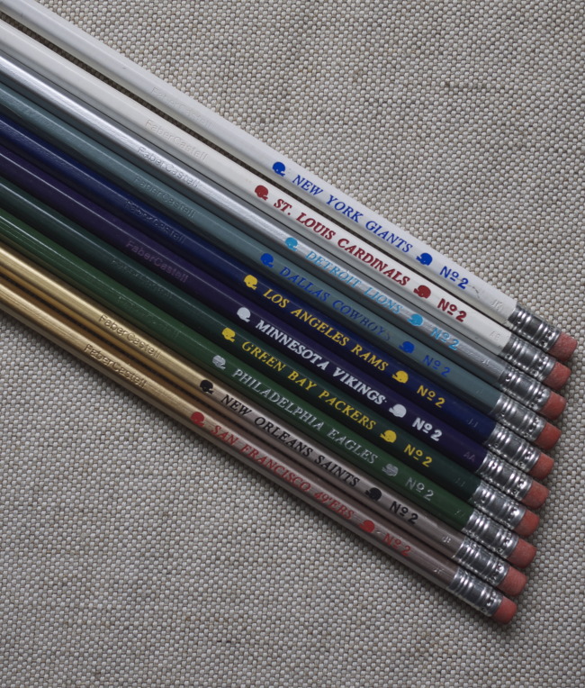 Flea Market Finds #2: NFL Pencils by Faber Castell | All Things Stationery